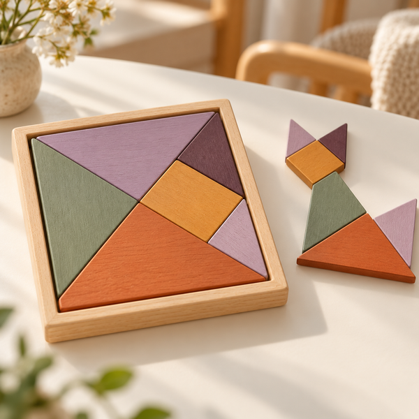 Sunbeam Tangram Puzzle — AI-generated illustrative scene