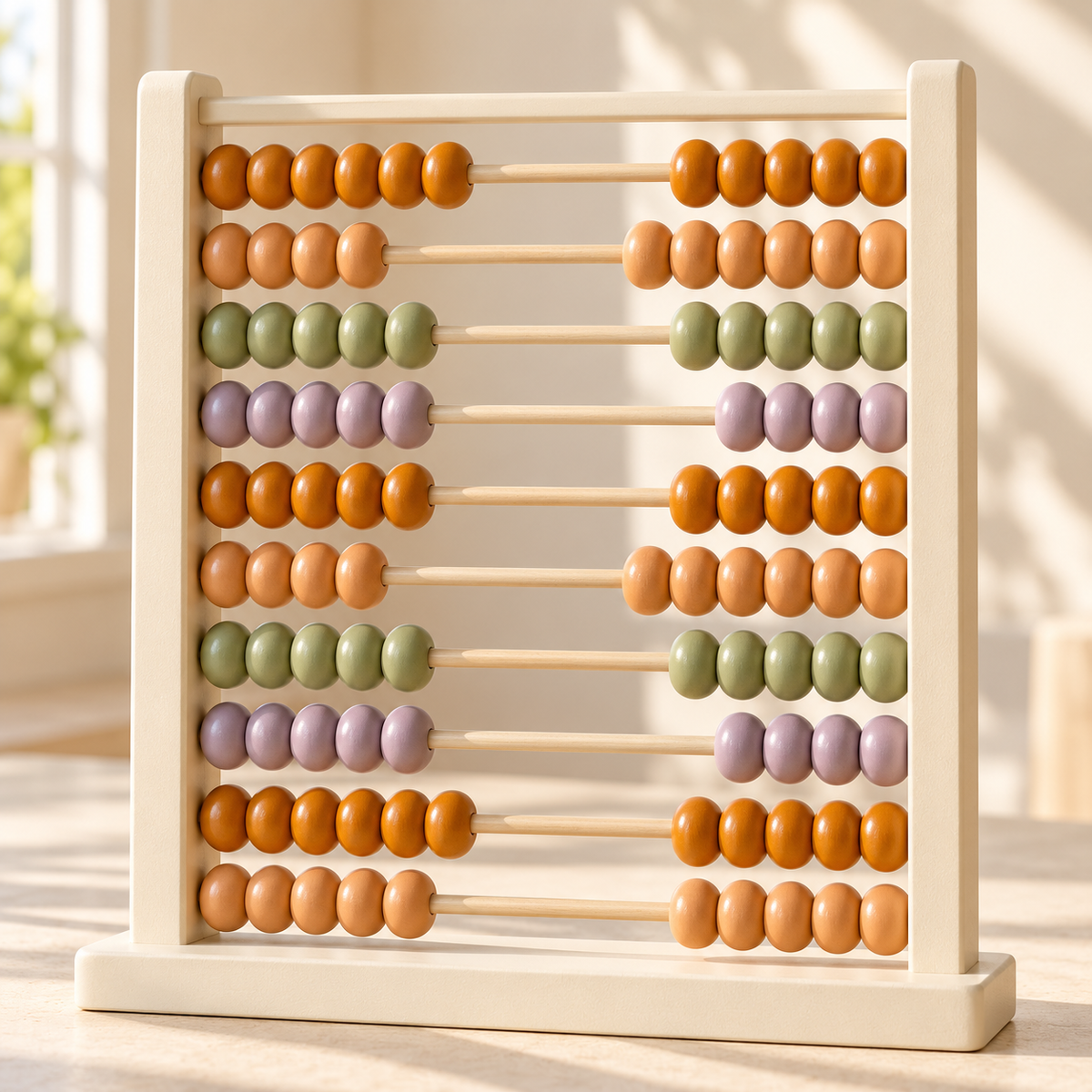 Count & Move Bead Frame — AI-generated illustrative scene
