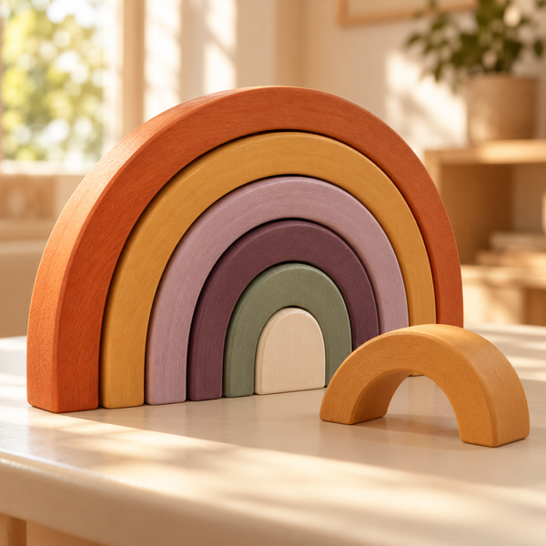 Daybreak Arch Stacking Puzzle — AI-generated illustrative scene