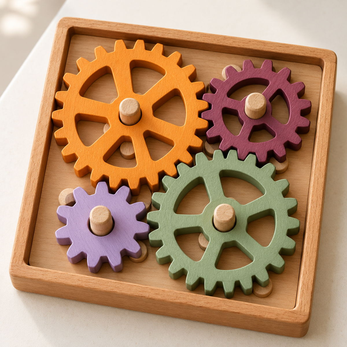 Turning Connections Gear Board — AI-generated illustrative scene