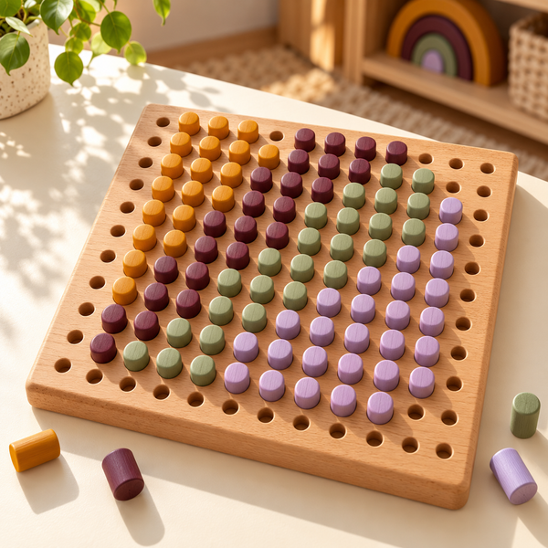 Pattern Path Pegboard — AI-generated illustrative scene